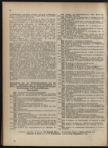 Verordnungsblatt des Wiener Magistrates. Normativbestimmungen des Gemeinderates, Stadtsenates in Angelegenheiten der Gemeindeverwaltung und polititschen Ausführung 19240930 Seite: 8