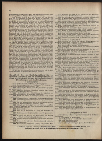 Verordnungsblatt des Wiener Magistrates. Normativbestimmungen des Gemeinderates, Stadtsenates in Angelegenheiten der Gemeindeverwaltung und polititschen Ausführung 19241031 Seite: 8