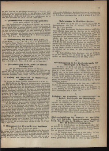 Verordnungsblatt des Wiener Magistrates. Normativbestimmungen des Gemeinderates, Stadtsenates in Angelegenheiten der Gemeindeverwaltung und polititschen Ausführung 19250430 Seite: 3