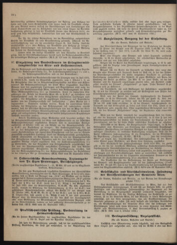 Verordnungsblatt des Wiener Magistrates. Normativbestimmungen des Gemeinderates, Stadtsenates in Angelegenheiten der Gemeindeverwaltung und polititschen Ausführung 19251031 Seite: 10