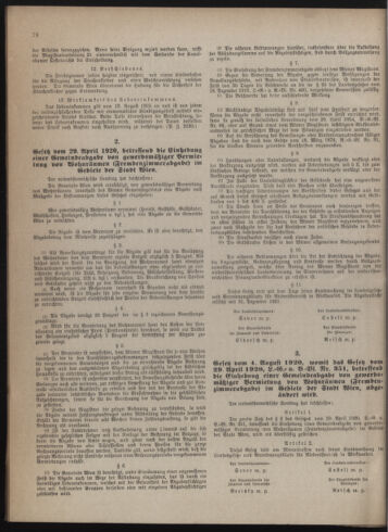 Verordnungsblatt des Wiener Magistrates. Normativbestimmungen des Gemeinderates, Stadtsenates in Angelegenheiten der Gemeindeverwaltung und polititschen Ausführung 19251130 Seite: 2