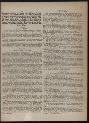 Verordnungsblatt des Wiener Magistrates. Normativbestimmungen des Gemeinderates, Stadtsenates in Angelegenheiten der Gemeindeverwaltung und polititschen Ausführung 19251130 Seite: 3