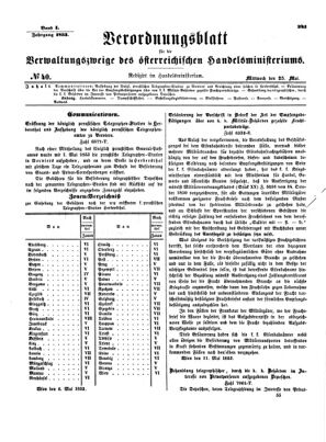 Verordnungsblatt für die Verwaltungszweige des österreichischen Handelsministeriums