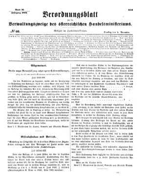 Verordnungsblatt für die Verwaltungszweige des österreichischen Handelsministeriums 18541104 Seite: 1