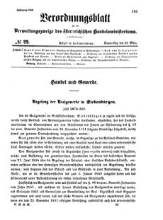 Verordnungsblatt für die Verwaltungszweige des österreichischen Handelsministeriums 18550329 Seite: 1