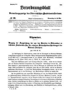 Verordnungsblatt für die Verwaltungszweige des österreichischen Handelsministeriums 18550510 Seite: 13