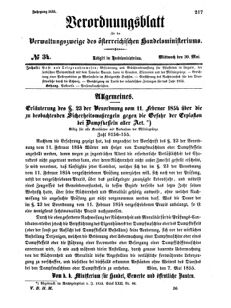 Verordnungsblatt für die Verwaltungszweige des österreichischen Handelsministeriums 18550530 Seite: 17