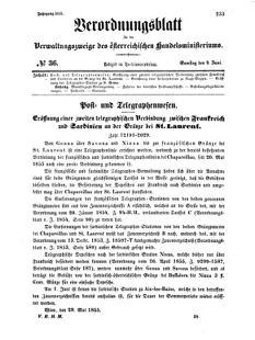 Verordnungsblatt für die Verwaltungszweige des österreichischen Handelsministeriums 18550609 Seite: 13