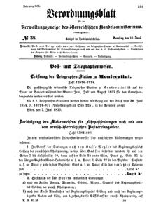 Verordnungsblatt für die Verwaltungszweige des österreichischen Handelsministeriums 18550616 Seite: 13