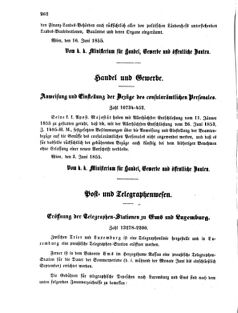 Verordnungsblatt für die Verwaltungszweige des österreichischen Handelsministeriums 18550621 Seite: 2