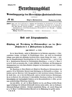 Verordnungsblatt für die Verwaltungszweige des österreichischen Handelsministeriums 18550714 Seite: 1