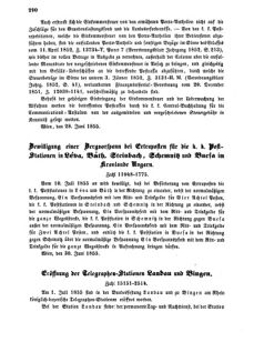 Verordnungsblatt für die Verwaltungszweige des österreichischen Handelsministeriums 18550714 Seite: 10