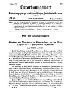 Verordnungsblatt für die Verwaltungszweige des österreichischen Handelsministeriums 18550714 Seite: 9