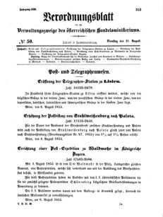 Verordnungsblatt für die Verwaltungszweige des österreichischen Handelsministeriums 18550821 Seite: 9