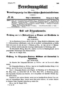 Verordnungsblatt für die Verwaltungszweige des österreichischen Handelsministeriums 18550831 Seite: 13