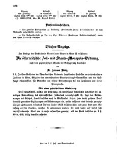 Verordnungsblatt für die Verwaltungszweige des österreichischen Handelsministeriums 18550905 Seite: 20