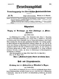 Verordnungsblatt für die Verwaltungszweige des österreichischen Handelsministeriums 18550912 Seite: 9