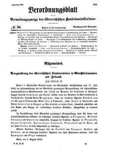 Verordnungsblatt für die Verwaltungszweige des österreichischen Handelsministeriums 18550929 Seite: 9