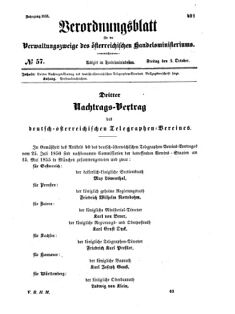 Verordnungsblatt für die Verwaltungszweige des österreichischen Handelsministeriums 18551005 Seite: 1