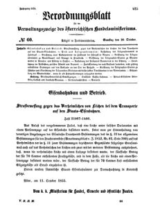 Verordnungsblatt für die Verwaltungszweige des österreichischen Handelsministeriums 18551020 Seite: 9