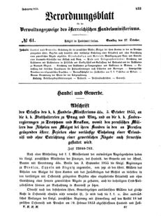 Verordnungsblatt für die Verwaltungszweige des österreichischen Handelsministeriums 18551027 Seite: 17