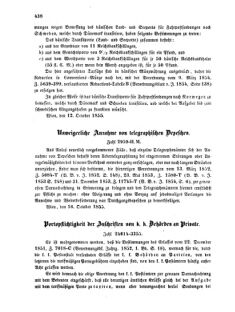 Verordnungsblatt für die Verwaltungszweige des österreichischen Handelsministeriums 18551027 Seite: 6