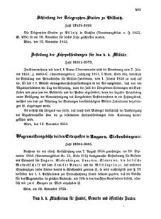 Verordnungsblatt für die Verwaltungszweige des österreichischen Handelsministeriums 18551121 Seite: 15