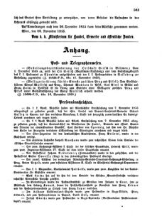 Verordnungsblatt für die Verwaltungszweige des österreichischen Handelsministeriums 18551127 Seite: 7