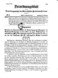 Verordnungsblatt für die Verwaltungszweige des österreichischen Handelsministeriums 18560209 Seite: 1