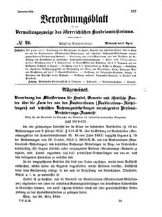 Verordnungsblatt für die Verwaltungszweige des österreichischen Handelsministeriums 18560409 Seite: 1