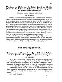 Verordnungsblatt für die Verwaltungszweige des österreichischen Handelsministeriums 18560409 Seite: 3