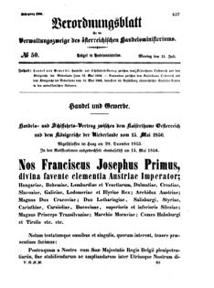 Verordnungsblatt für die Verwaltungszweige des österreichischen Handelsministeriums 18560714 Seite: 5