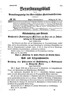 Verordnungsblatt für die Verwaltungszweige des österreichischen Handelsministeriums 18560725 Seite: 1