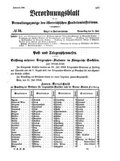 Verordnungsblatt für die Verwaltungszweige des österreichischen Handelsministeriums 18560731 Seite: 1