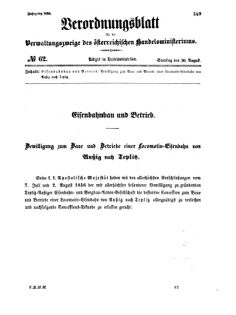 Verordnungsblatt für die Verwaltungszweige des österreichischen Handelsministeriums 18560830 Seite: 1