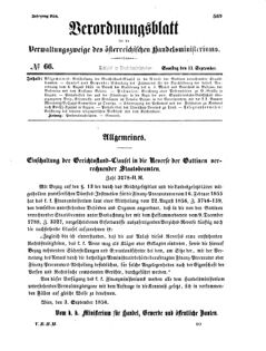 Verordnungsblatt für die Verwaltungszweige des österreichischen Handelsministeriums 18560913 Seite: 1