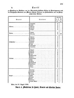 Verordnungsblatt für die Verwaltungszweige des österreichischen Handelsministeriums 18560913 Seite: 5