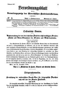 Verordnungsblatt für die Verwaltungszweige des österreichischen Handelsministeriums 18570107 Seite: 1