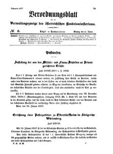 Verordnungsblatt für die Verwaltungszweige des österreichischen Handelsministeriums 18570126 Seite: 1