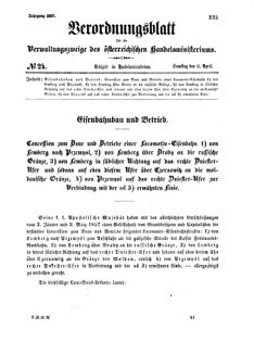 Verordnungsblatt für die Verwaltungszweige des österreichischen Handelsministeriums 18570411 Seite: 1