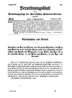 Verordnungsblatt für die Verwaltungszweige des österreichischen Handelsministeriums 18570508 Seite: 1