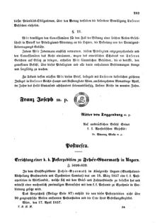 Verordnungsblatt für die Verwaltungszweige des österreichischen Handelsministeriums 18570508 Seite: 9