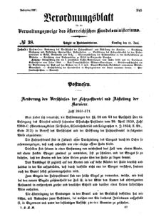 Verordnungsblatt für die Verwaltungszweige des österreichischen Handelsministeriums