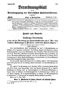 Verordnungsblatt für die Verwaltungszweige des österreichischen Handelsministeriums 18570617 Seite: 1