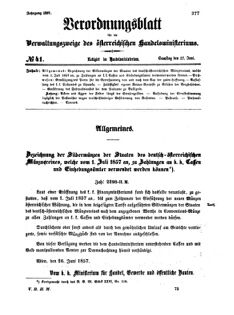 Verordnungsblatt für die Verwaltungszweige des österreichischen Handelsministeriums 18570627 Seite: 1