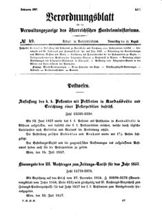 Verordnungsblatt für die Verwaltungszweige des österreichischen Handelsministeriums 18570813 Seite: 1