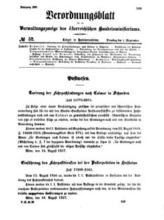 Verordnungsblatt für die Verwaltungszweige des österreichischen Handelsministeriums 18570901 Seite: 1