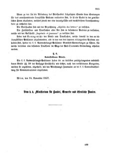 Verordnungsblatt für die Verwaltungszweige des österreichischen Handelsministeriums 18571202 Seite: 17