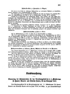 Verordnungsblatt für die Verwaltungszweige des österreichischen Handelsministeriums 18571222 Seite: 7