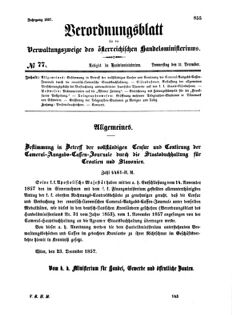 Verordnungsblatt für die Verwaltungszweige des österreichischen Handelsministeriums 18571231 Seite: 1